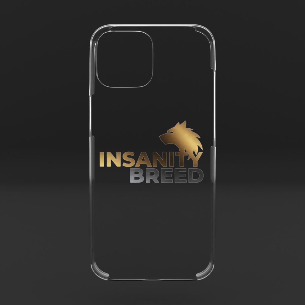 INSANITY BREED Metallic Wolf Logo iPhone 15 Case