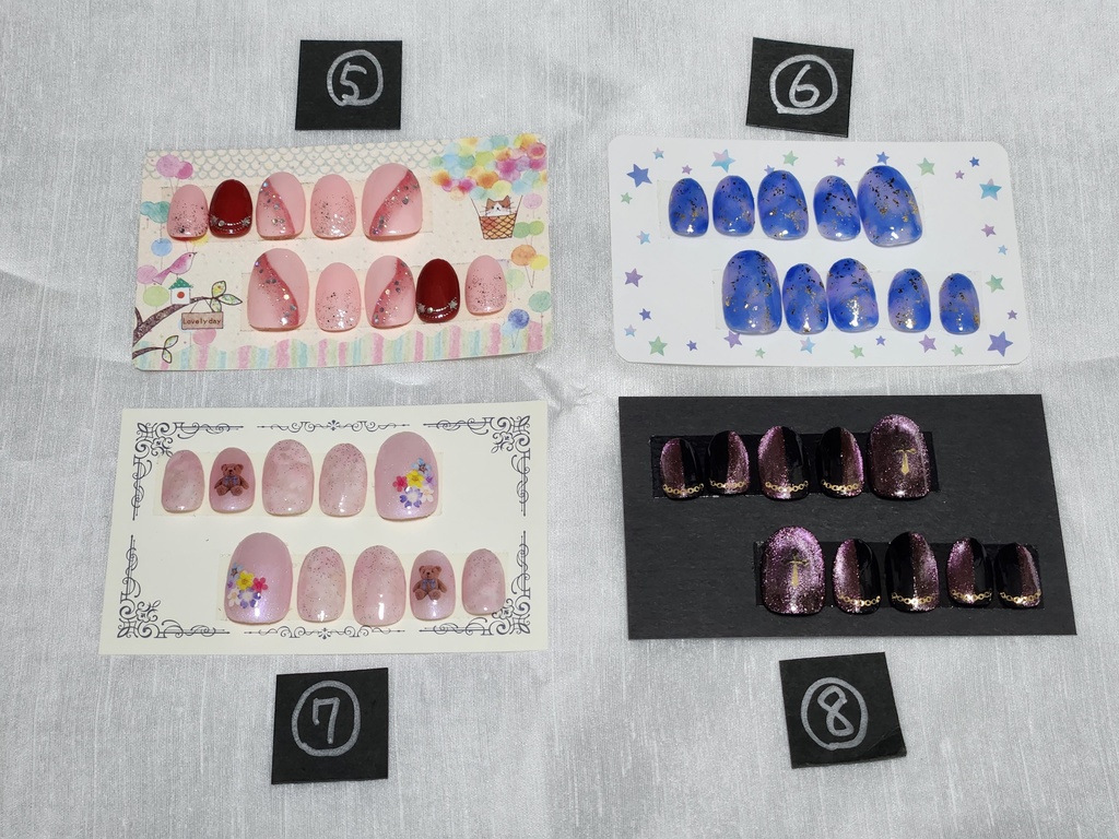 ネイルチップ(ショートオーバル)