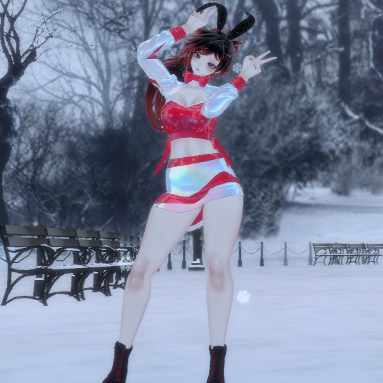 【しゅあん/Shuan】Holiday Two-tone Set (Candy cane & Christmas Theme)