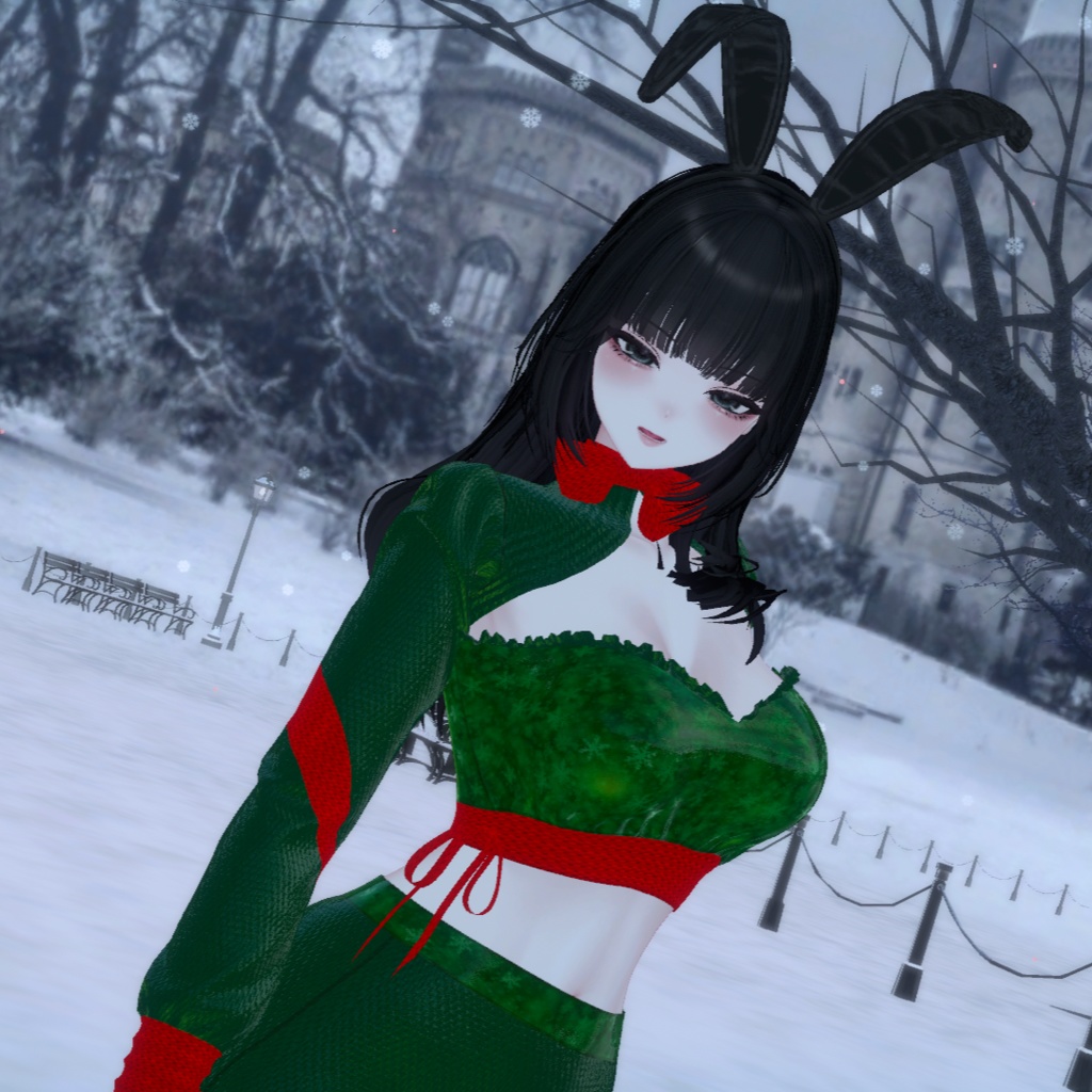 【しゅあん/Shuan】Holiday Two-tone Set (Candy cane & Christmas Theme)