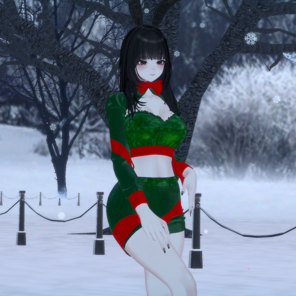 【しゅあん/Shuan】Holiday Two-tone Set (Candy cane & Christmas Theme)