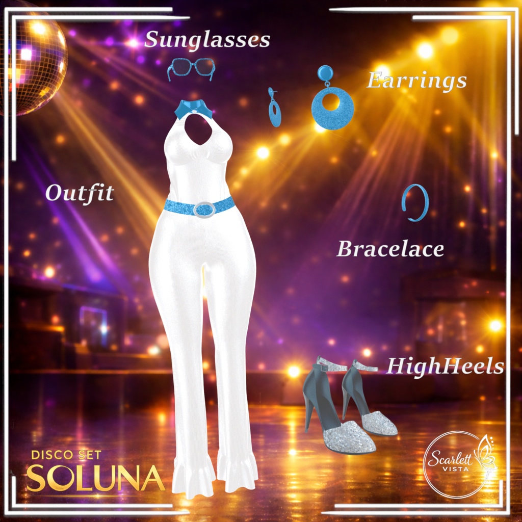 【2アバター対応 - Lumina & Milltina】Soluna Disco Set