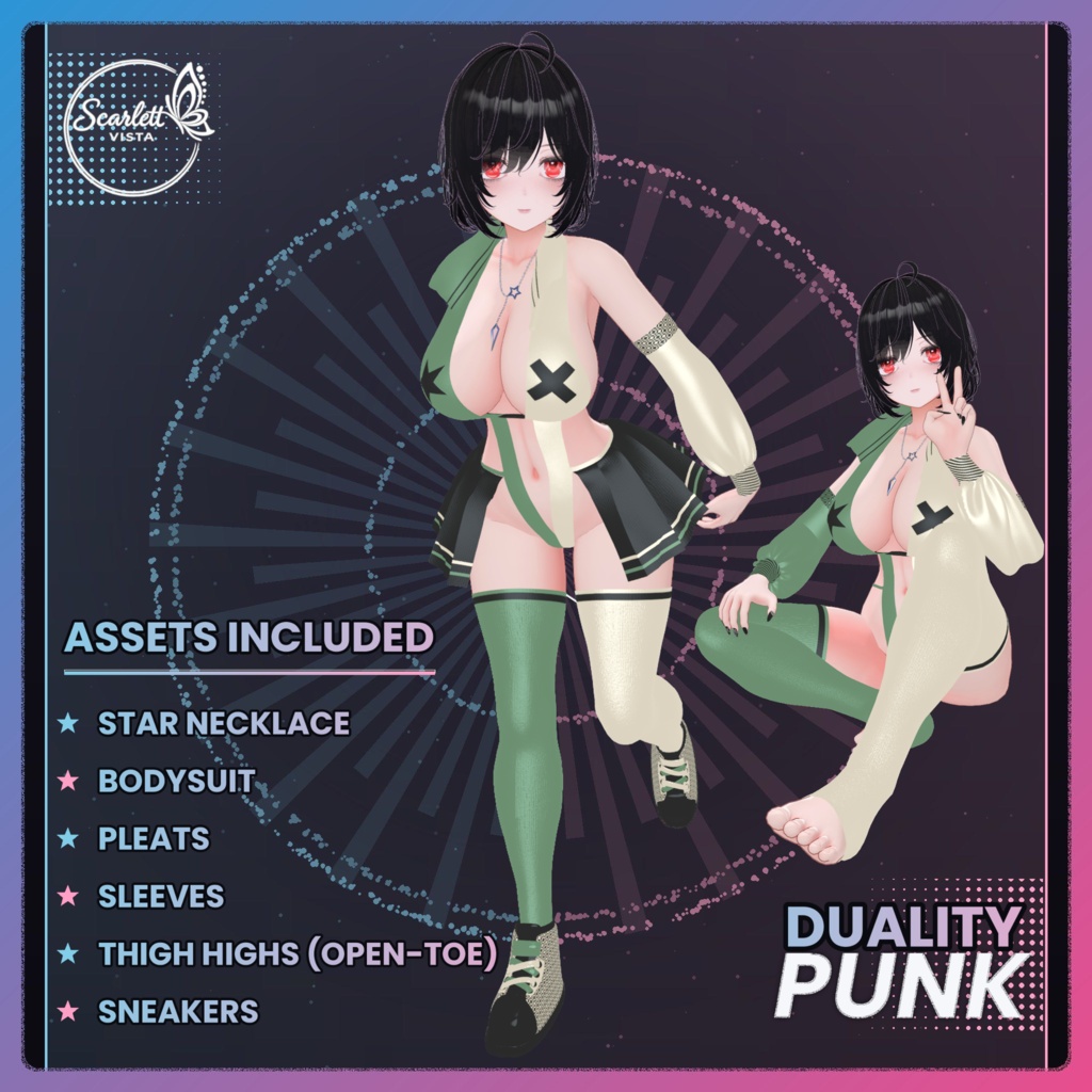 【Milltina ミルティナ対応】Duality Punk Set