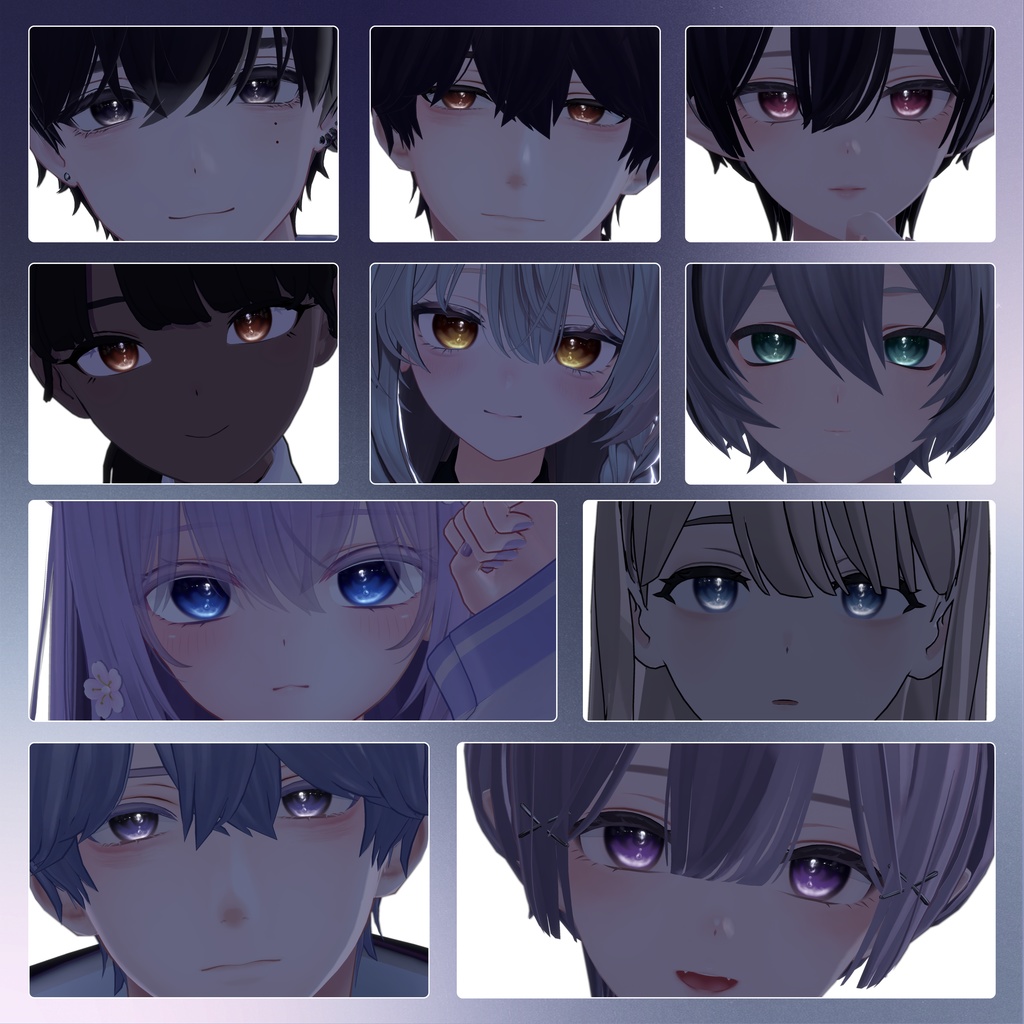 【15アバター対応】 Opalescent Tears Eye