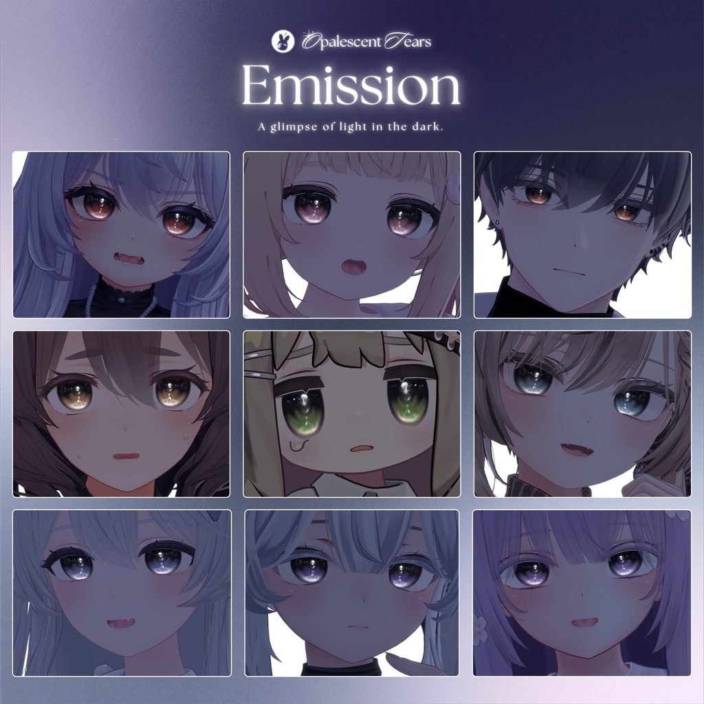 【15アバター対応】 Opalescent Tears Eye