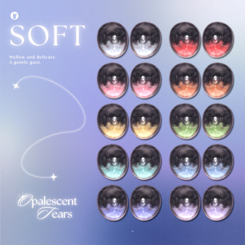 【15アバター対応】 Opalescent Tears Eye