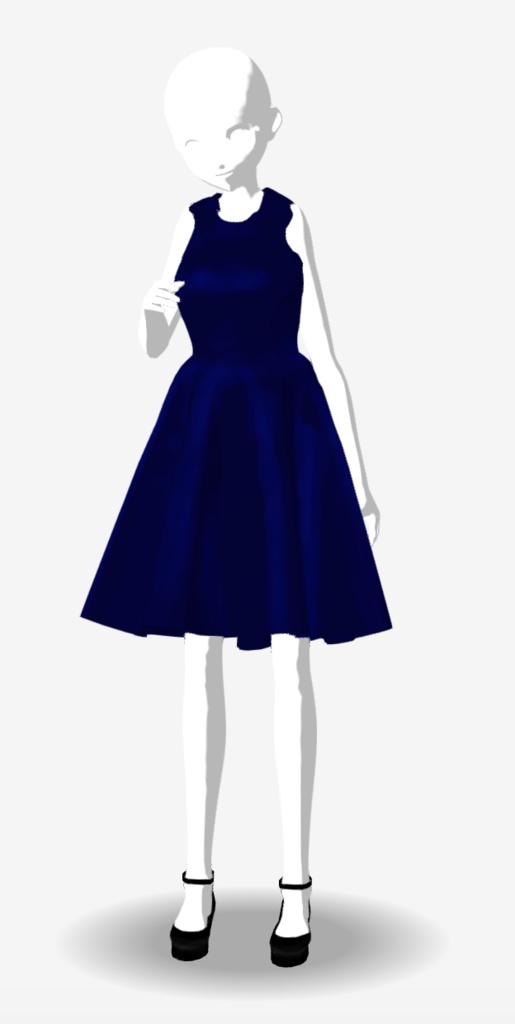 【無料・FBX・VRChat・キセテネ対応】PartyDress01