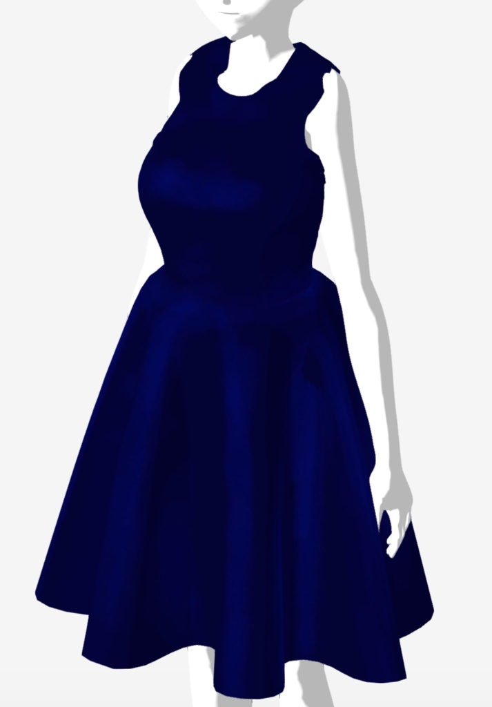 【無料・FBX・VRChat・キセテネ対応】PartyDress01