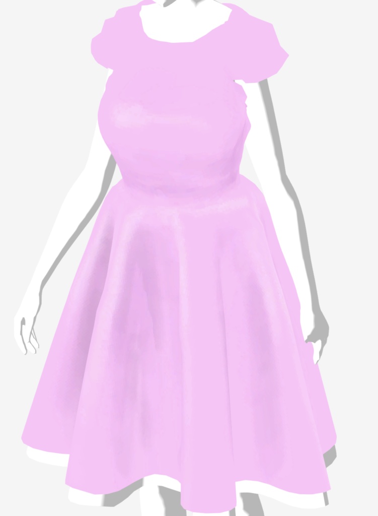 【無料・FBX・VRChat・キセテネ対応】PartyDress02