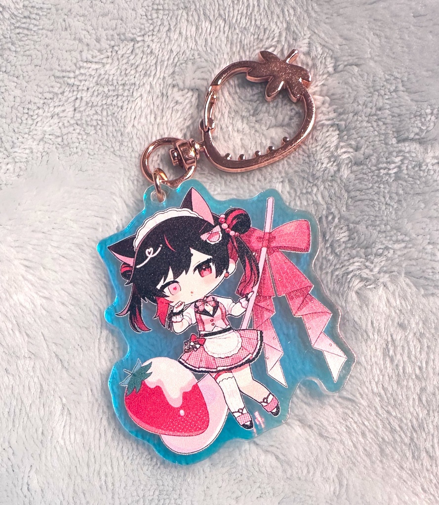 【創作】固定ちゃんのダイナーアクリルキーホルダー