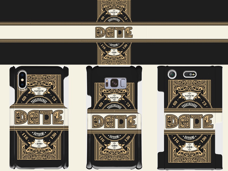 伊達組DATEスマホケース<黒>