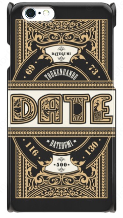 伊達組DATEスマホケース<黒>