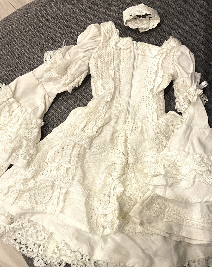 【BJD1/3サイズドール】男娘衣装:ホワイトロリターセット