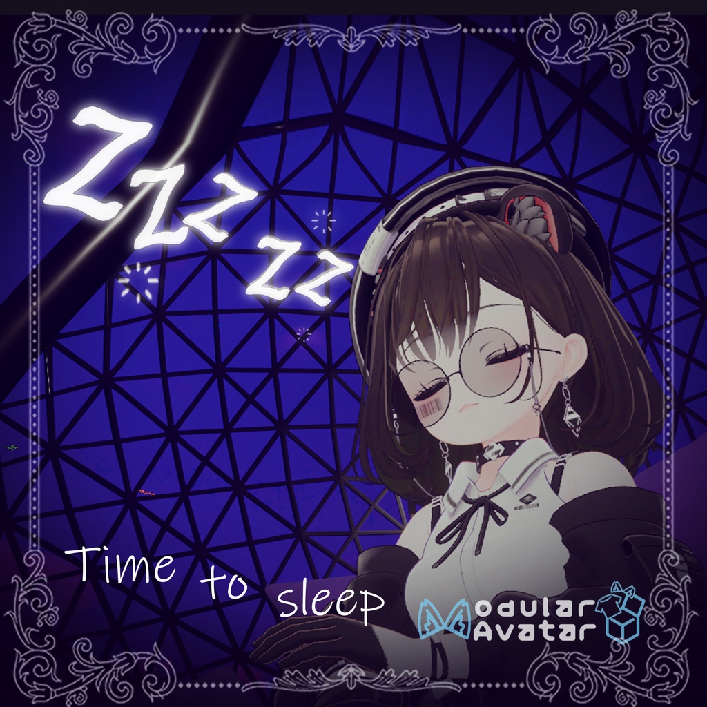 MA対応[VRChat Unity particle]time to sleep