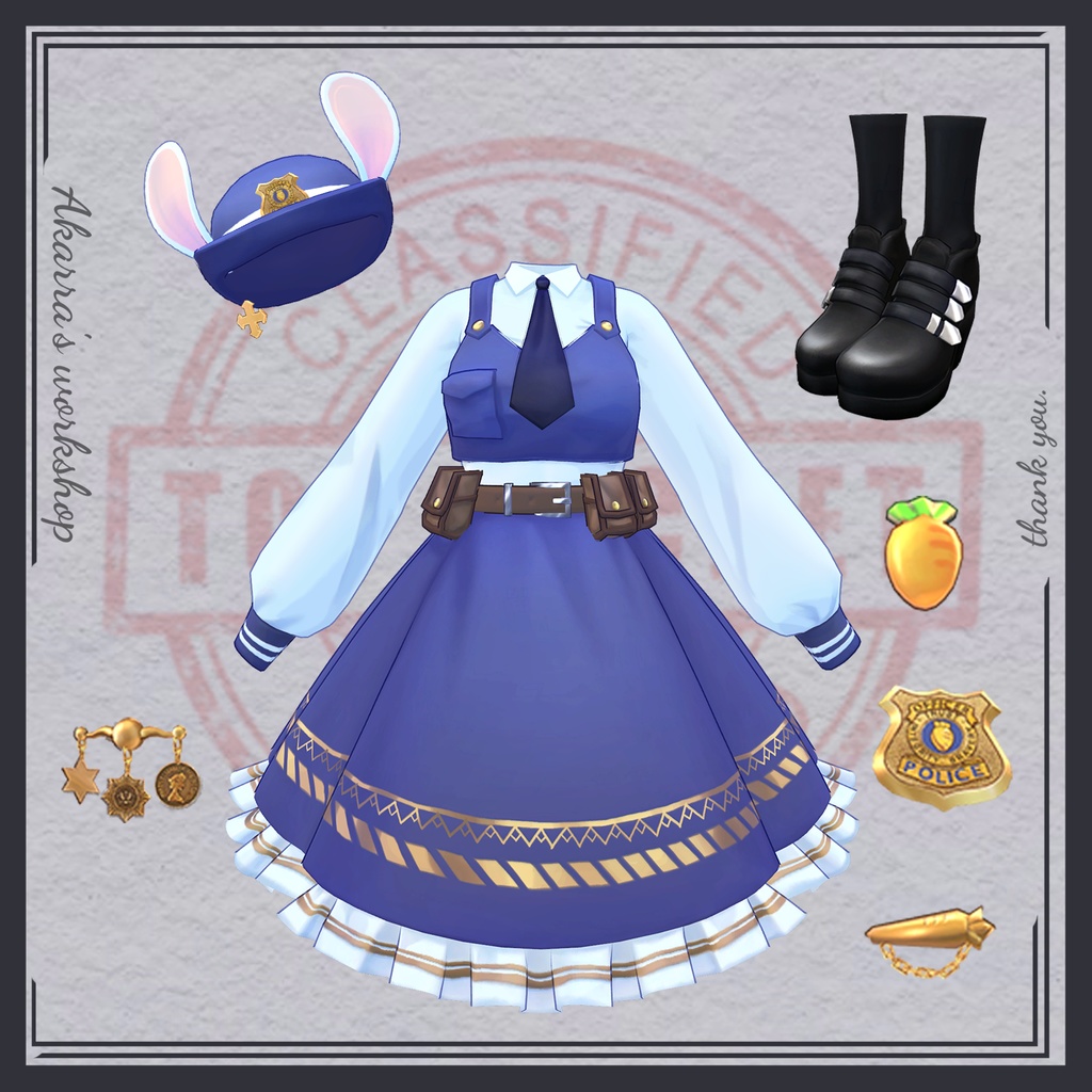 【kikyo桔梗対応】Hare Division_police uniform