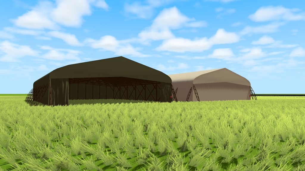 【VRChat想定】テントの格納庫〈Bessonneau hangar〉