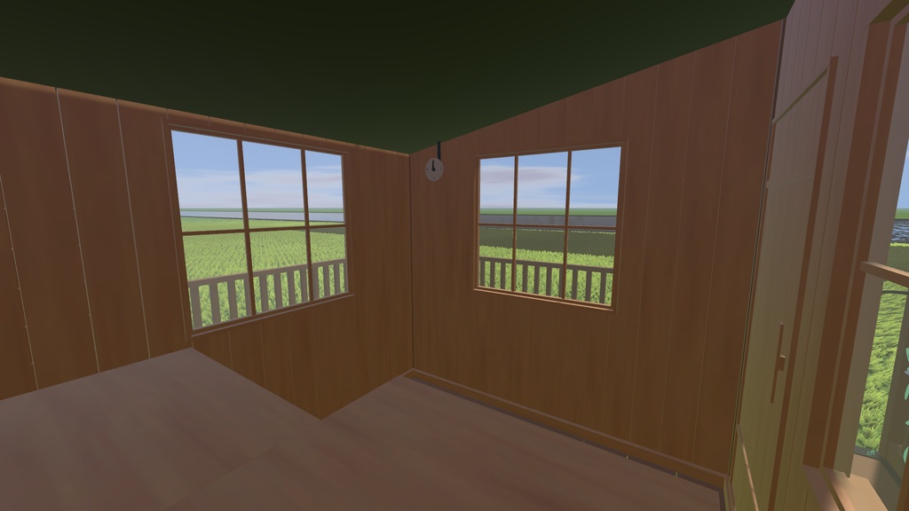 【VRChat想定】木造の監視塔