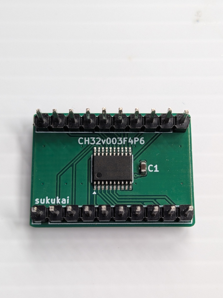 CH32v003F4P6 DIP化基板