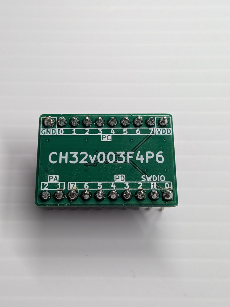 CH32v003F4P6 DIP化基板