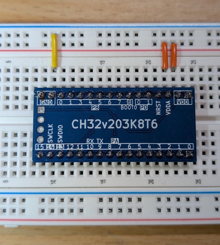 CH32v203K8T6 DIP化基板