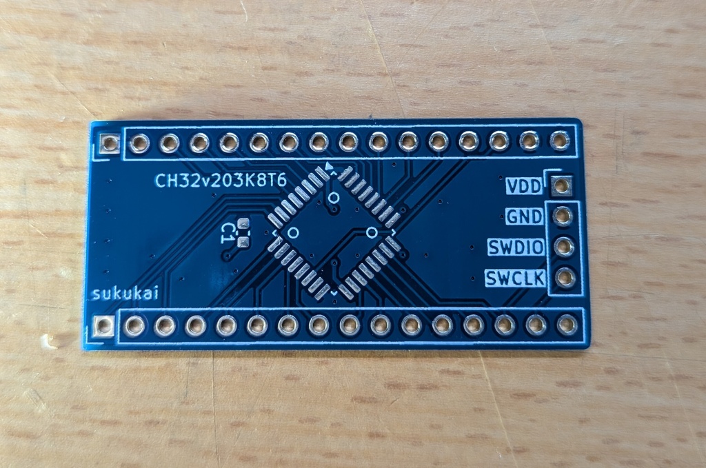 CH32v203K8T6 DIP化基板