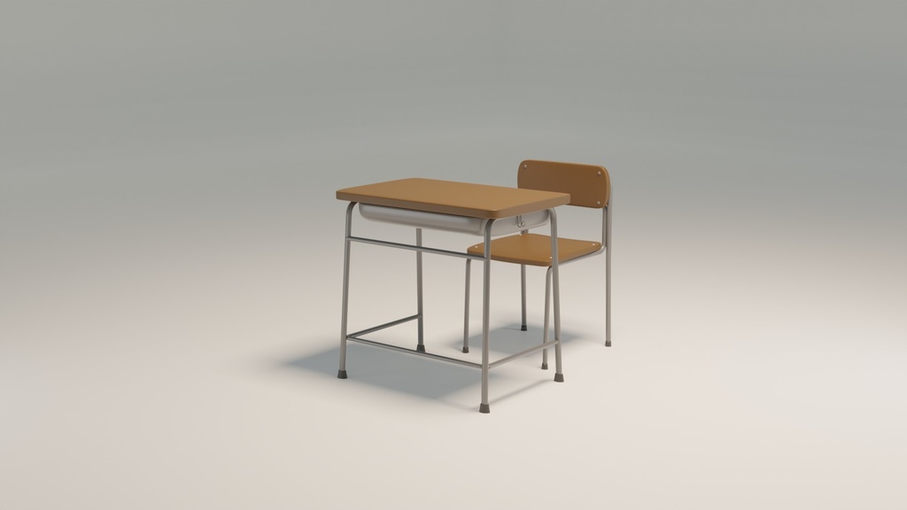 学校の机と椅子