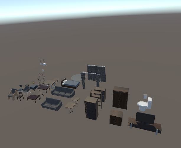 vrchat向け 家具パック vol.1