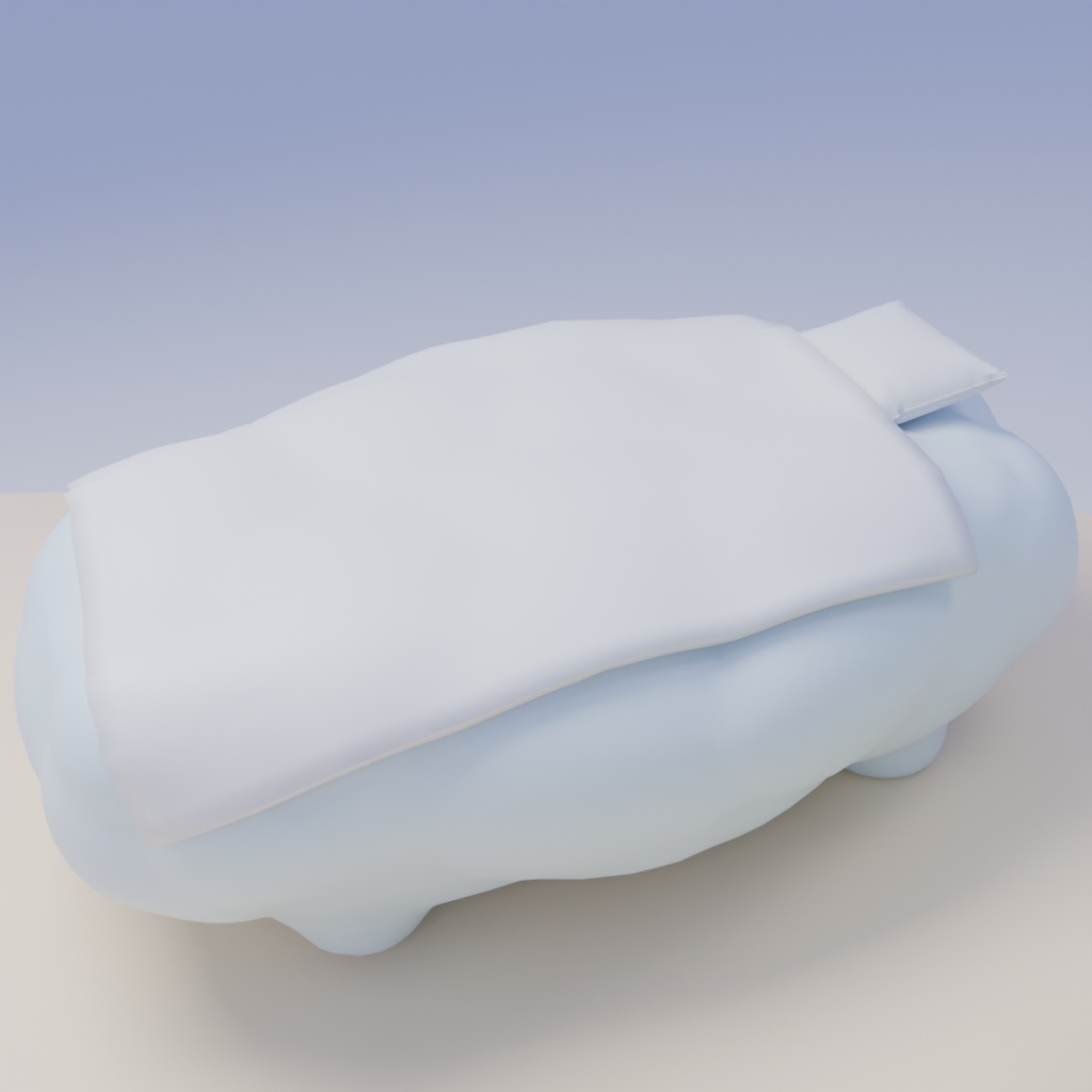 雲をイメージしたミニマル家具セット|Cloud Furniture Pack