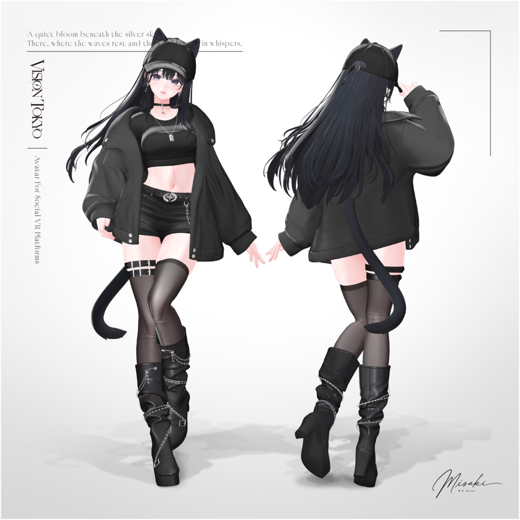 【オリジナル3Dモデル】海咲-Misaki-