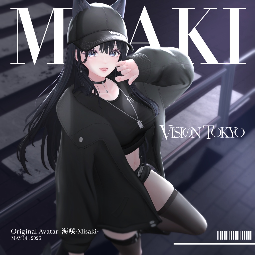 【オリジナル3Dモデル】海咲-Misaki-