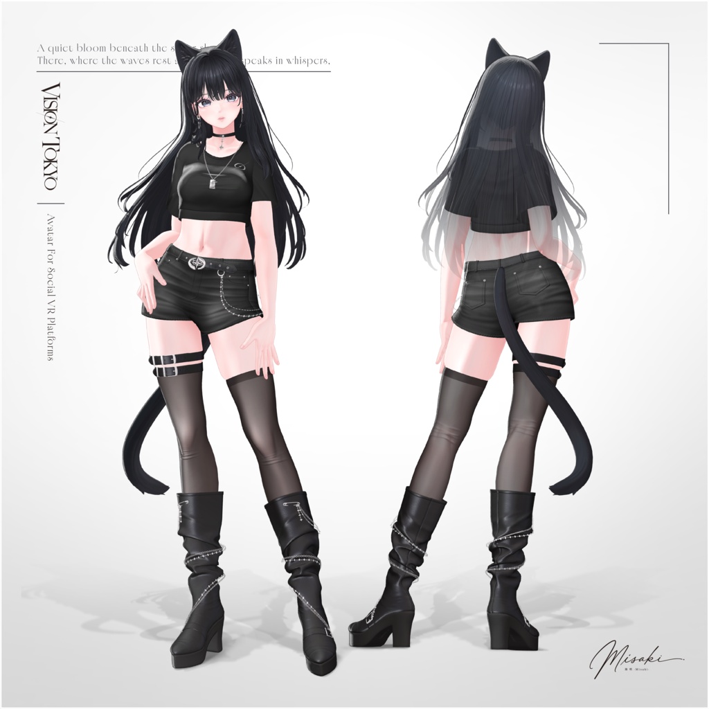 【オリジナル3Dモデル】海咲-Misaki-