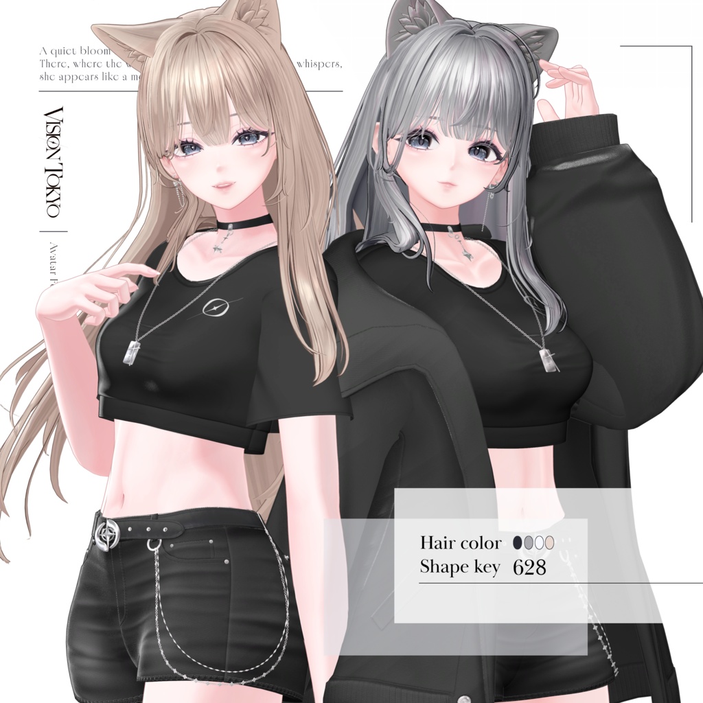 【オリジナル3Dモデル】海咲-Misaki-