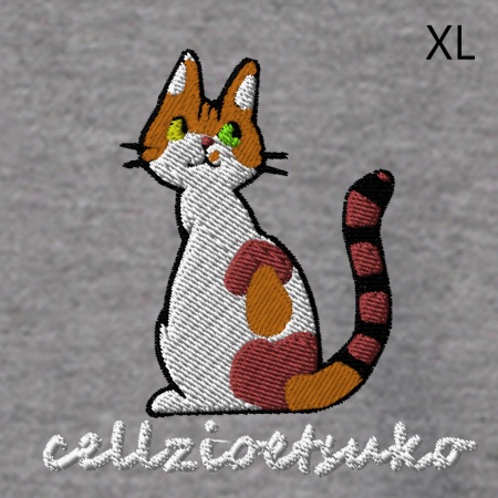 cellzio etsuko　B　 パーカー 色 グレー サイズ XL