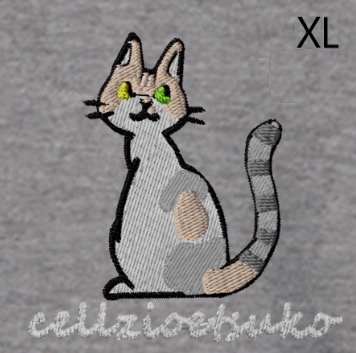 cellzio etsuko　A　 パーカー 色 グレー サイズ XL