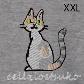 cellzio etsuko　A　 パーカー 色 グレー サイズ XXL