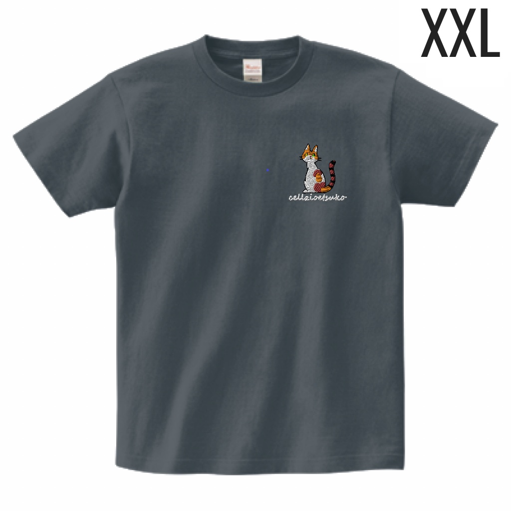 cellzio etsuko　B　 Tシャツ 色 デニム　 サイズ XXL