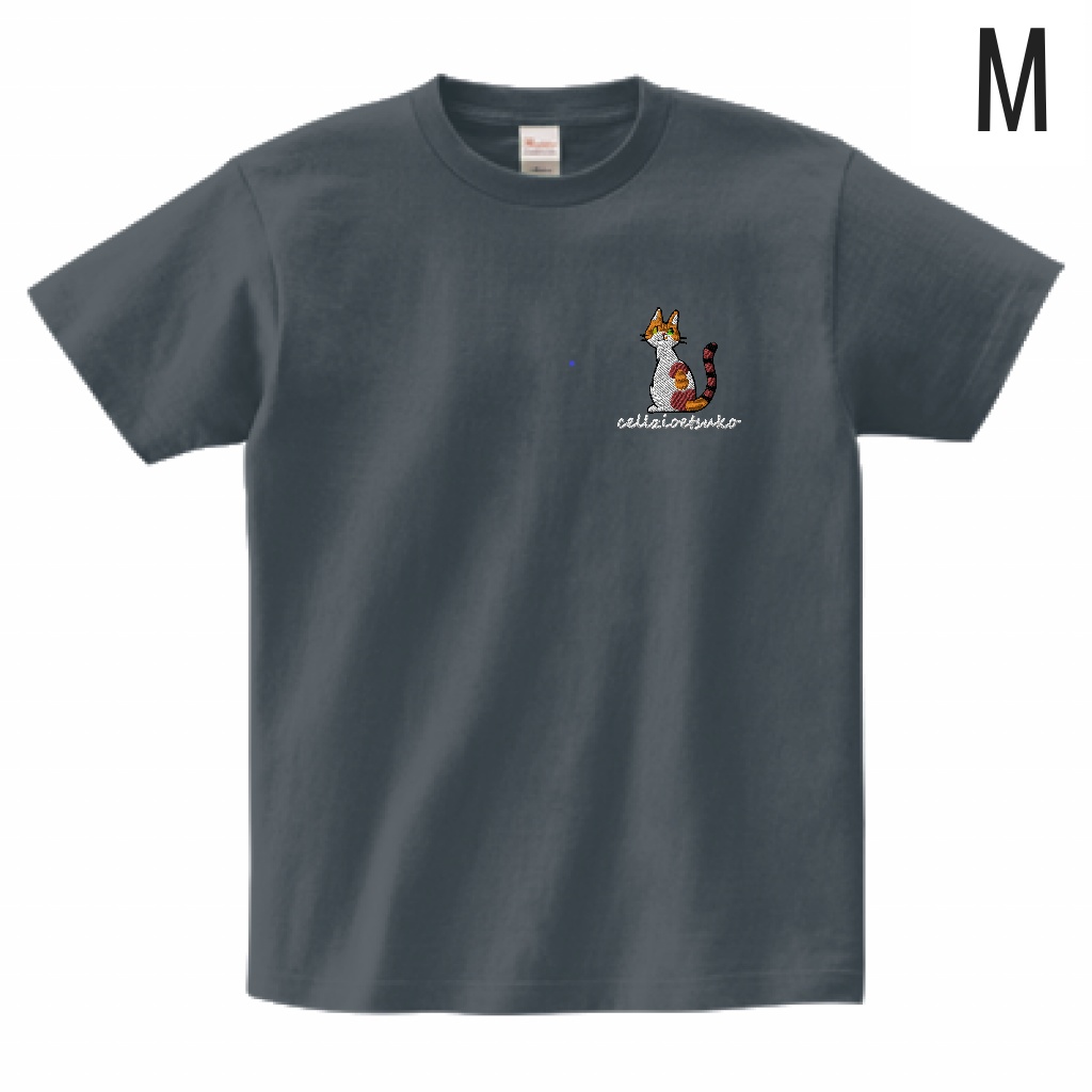 cellzio etsuko　B　 Tシャツ 色 デニム　 サイズ M