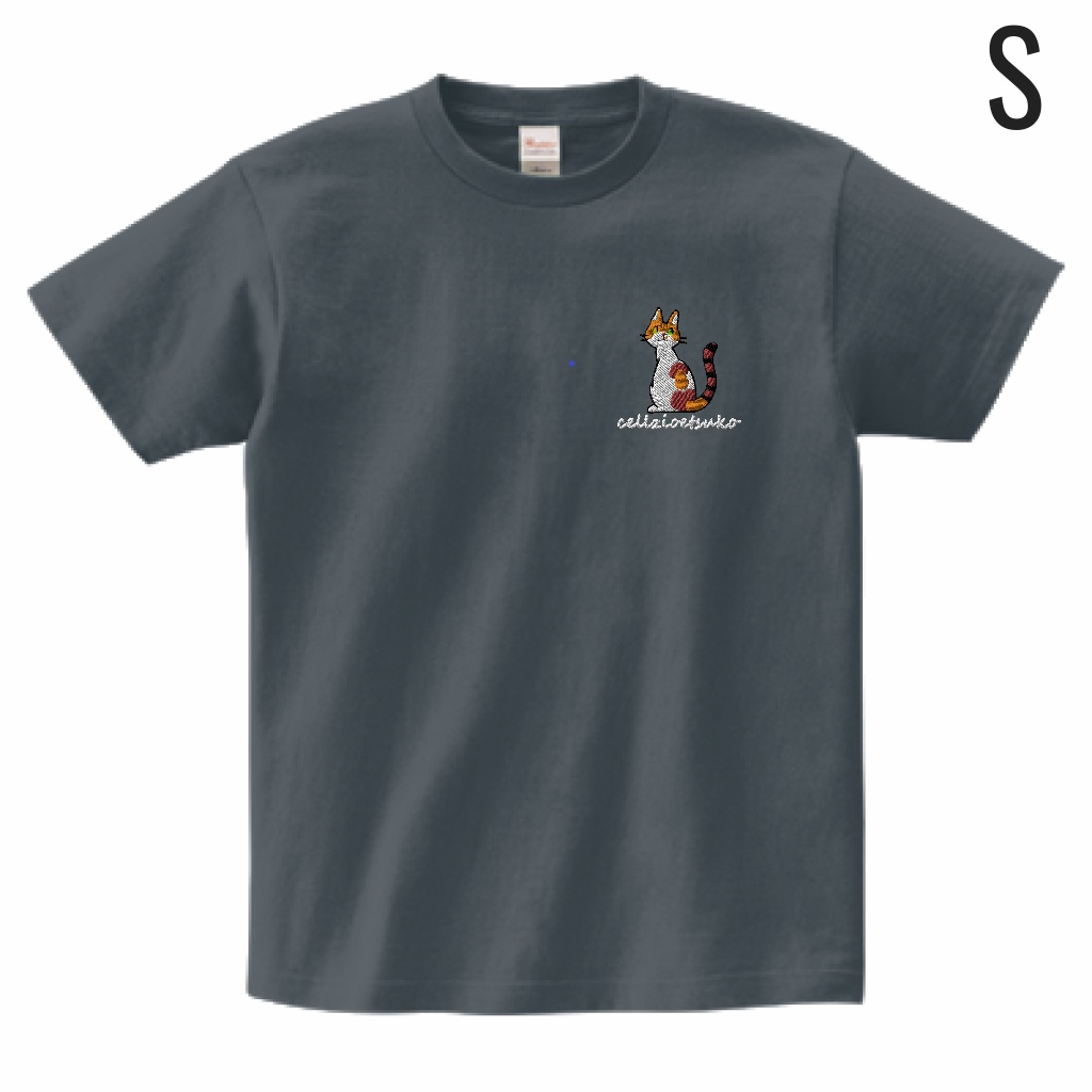 cellzio etsuko　B　 Tシャツ 色 デニム　 サイズ S