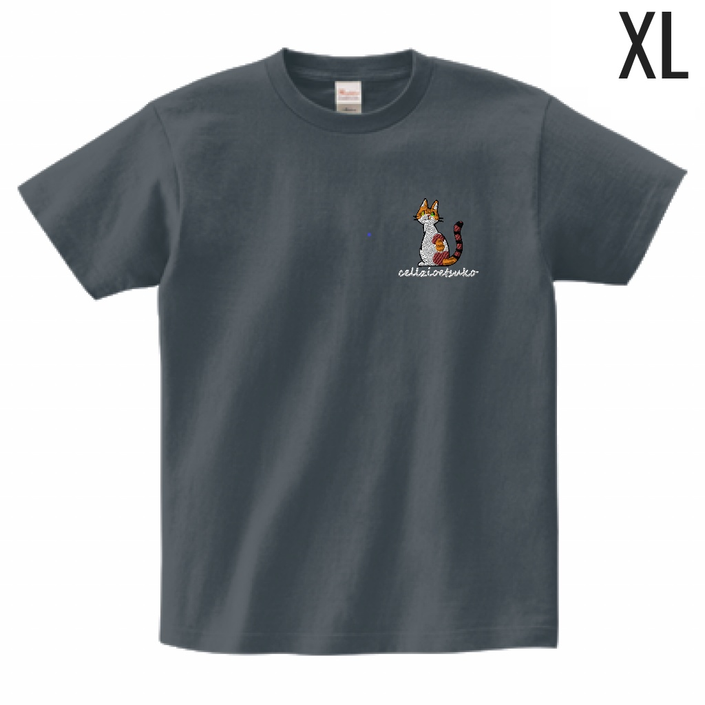 cellzio etsuko　B　 Tシャツ 色 デニム　 サイズ XL