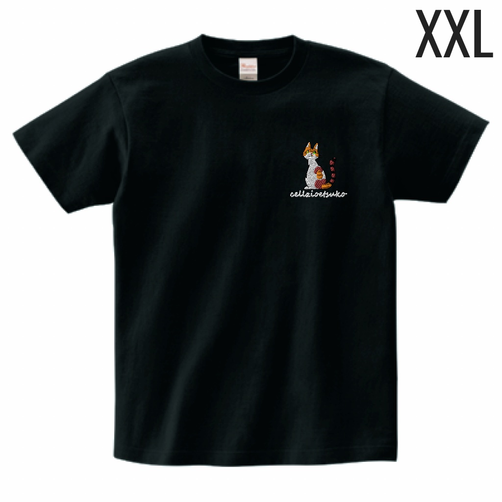 cellzio etsuko　B　 Tシャツ 色 ブラック　 サイズ XXL