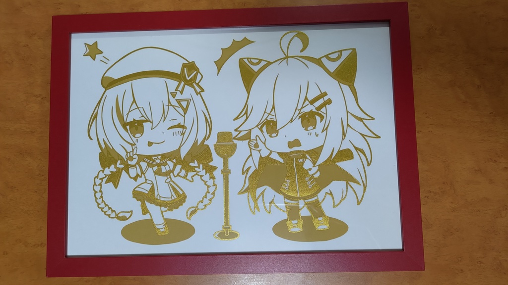 VketReal2024Summer Vketちゃん1号・2号大阪仕様切り絵