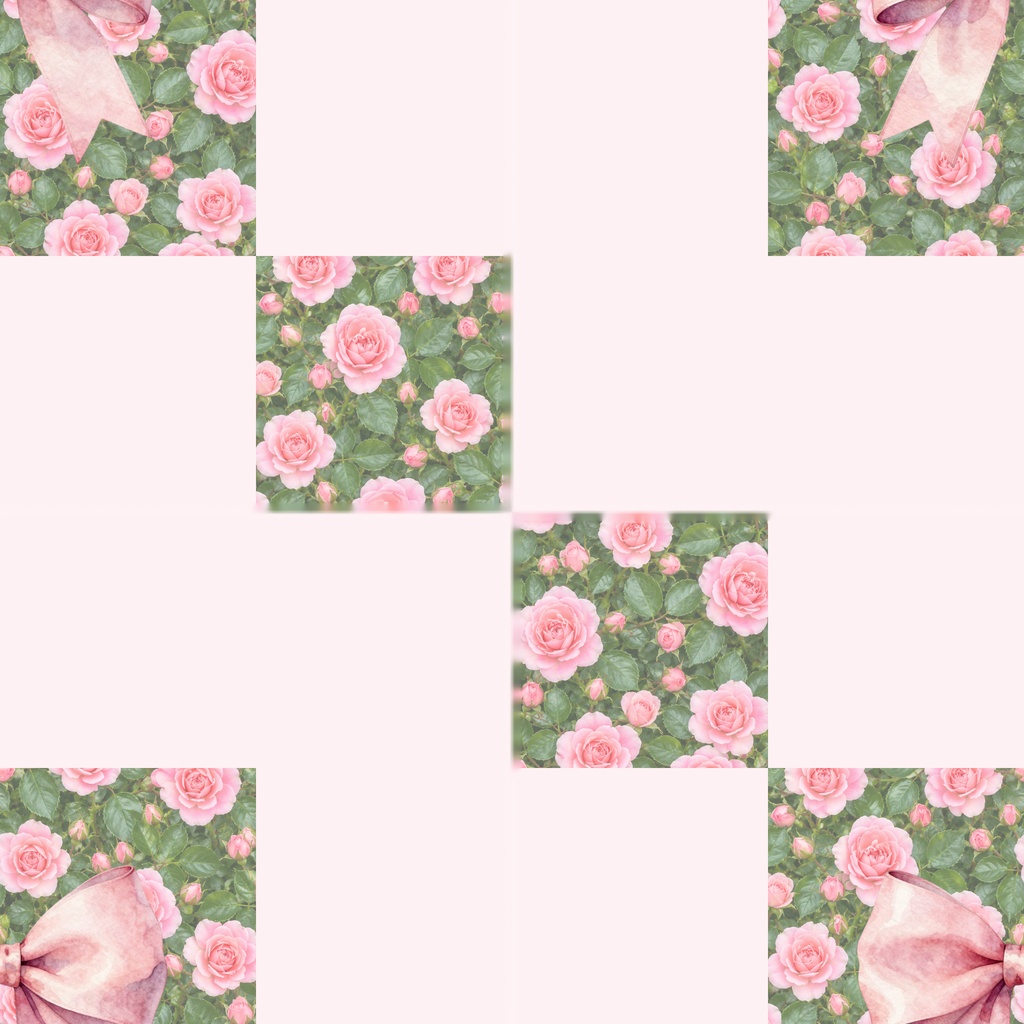 薔薇のシームレスペーパー 9枚セット|実写ベース 商用OK デジタル素材 花柄 ラッピング 薔薇 レース 花 ローズ