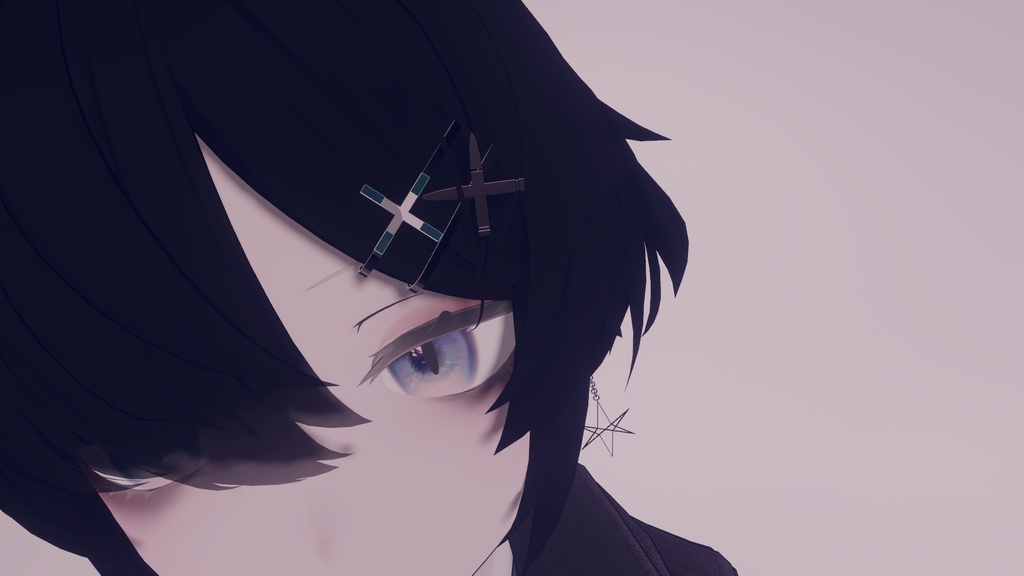 【VRCHAT想定3Dモデル】GamersHairpin 【アクセサリ】 #KoiWasLie