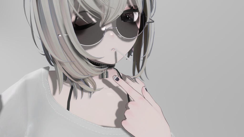 【VRCHAT想定3Dモデル】Loveless and Sheer Heart Attack【チョーカー&ネックレスセット】 #KoiWasLie