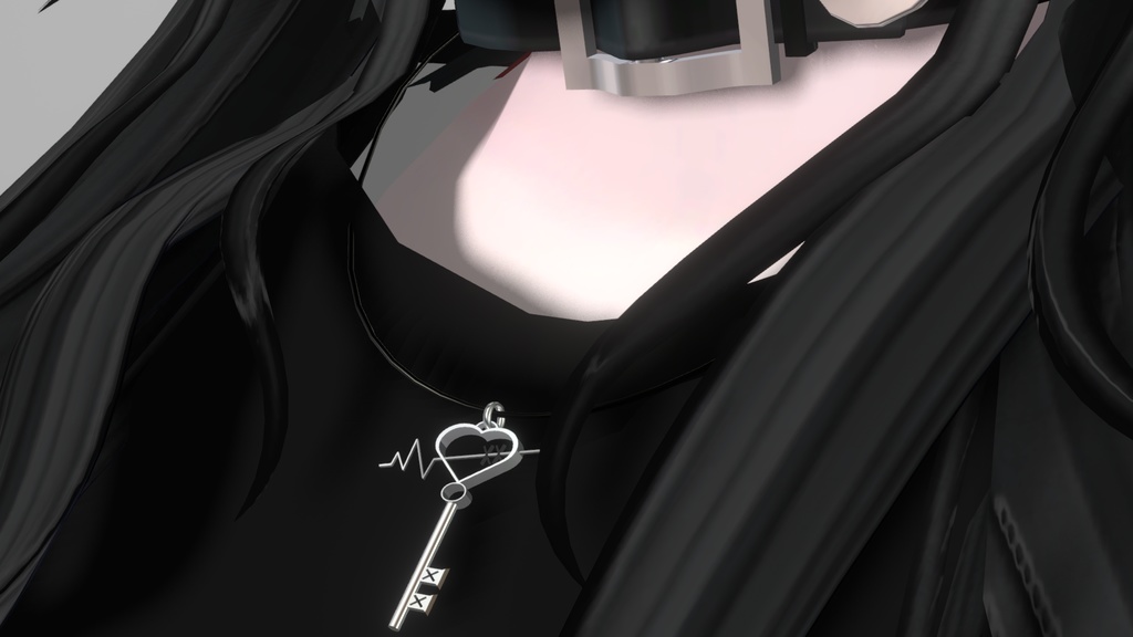 【VRCHAT想定3Dモデル】Loveless and Sheer Heart Attack【チョーカー&ネックレスセット】 #KoiWasLie