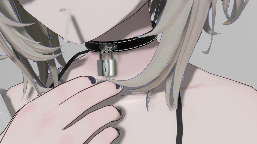 【VRCHAT想定3Dモデル】Loveless and Sheer Heart Attack【チョーカー&ネックレスセット】 #KoiWasLie