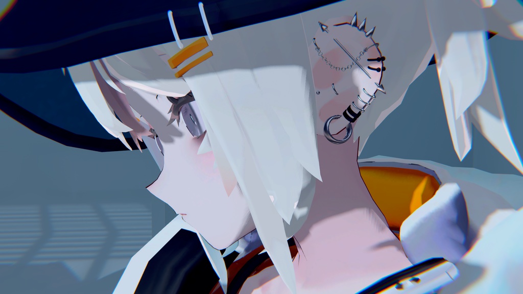 【VRCHAT想定3Dモデル】HalfDeadPierces【アクセサリ】 #KoiWasLie