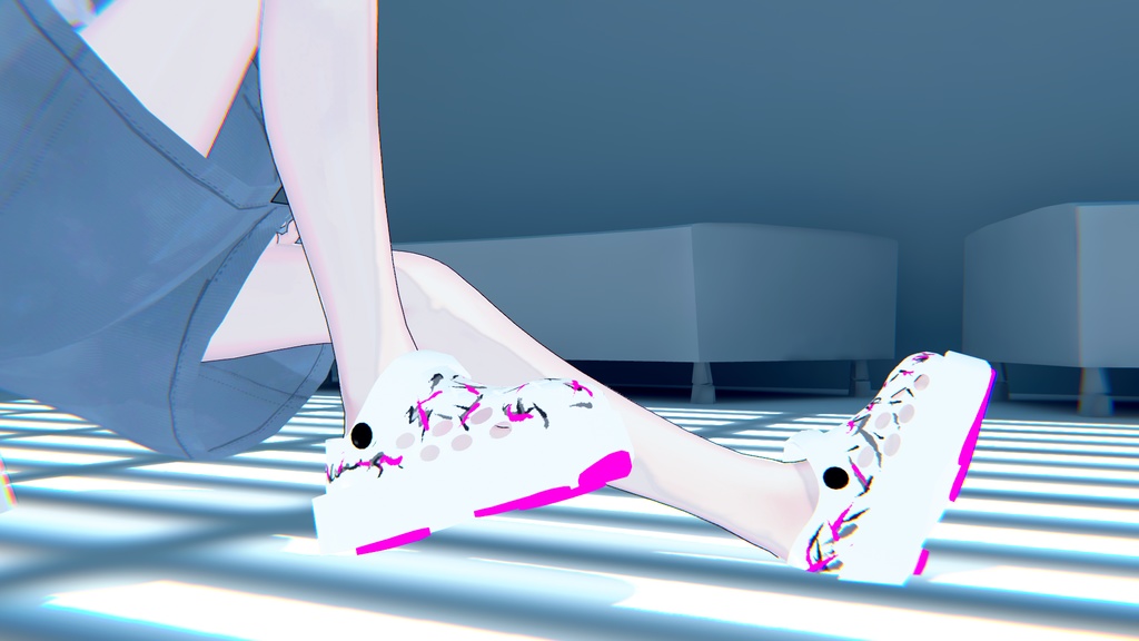 【VRCHAT想定3Dモデル】ScribbleSandal【ヨルちゃん、犀莉ちゃん対応】 #KoiWasLie