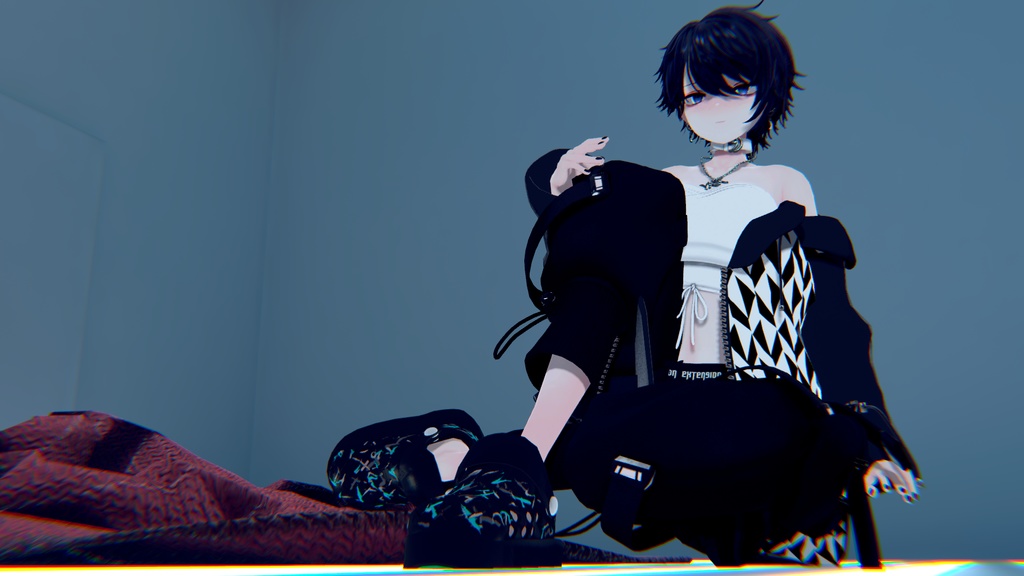 【VRCHAT想定3Dモデル】ScribbleSandal【ヨルちゃん、犀莉ちゃん対応】 #KoiWasLie