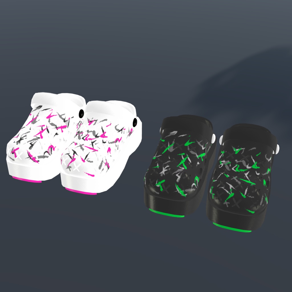 【VRCHAT想定3Dモデル】ScribbleSandal【ヨルちゃん、犀莉ちゃん対応】 #KoiWasLie